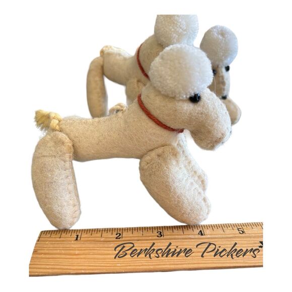 Felt Poodle Ornaments Handmade SET OF 3 - Picture 5 of 5